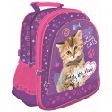 Plecak szkolny dla dziewczynki My Little Friend Kotek, fioletowy