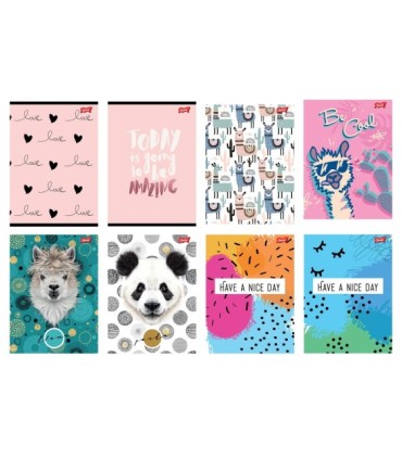 Zeszyt szkolny Unipap A5/32-kartkowy - kratka, wzory dziewczęce