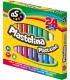 Plastelina szkolna 24 kolory AS Astra