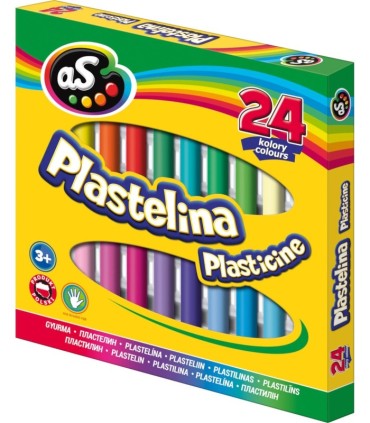 Plastelina szkolna 24 kolory AS Astra