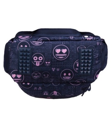 Dwukomorowy plecak szkolny St.Majewski 19 L, Emoji Pink BP26