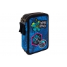 Potrójny piórnik z wyposażeniem Coolpack Jumper 3, Blue Badges B67156