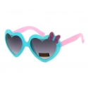 Okulary przeciwsłoneczne dziecięce UV 400 SERCA niebiesko-różowe