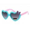 Okulary przeciwsłoneczne dziecięce UV 400 SERCA niebiesko-różowe