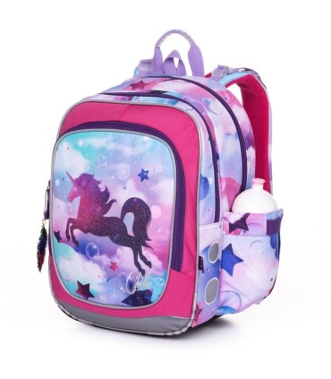 Plecak dwukomorowy dla dziewczynki Topgal ENDY 20002 JEDNOROŻEC