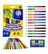 Flamastry dwustronne Astra 24 kolory