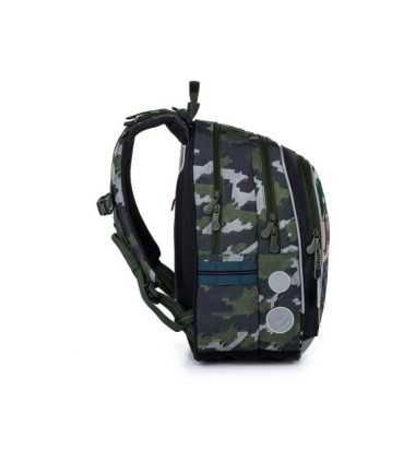 Plecak dwukomorowy dla dziewczynki Topgal ENDY 21016 WOJSKOWY MINECRAFT