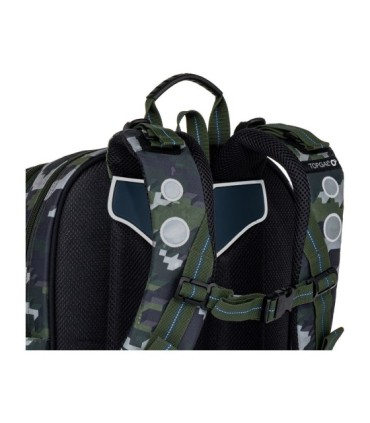 Plecak dwukomorowy dla dziewczynki Topgal ENDY 21016 WOJSKOWY MINECRAFT