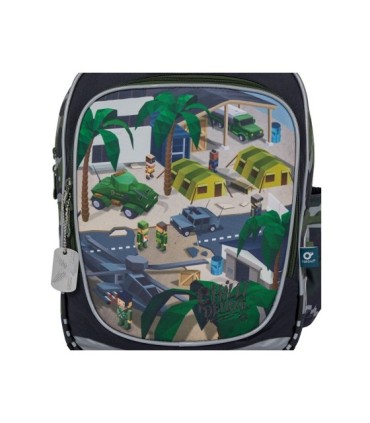 Plecak dwukomorowy dla dziewczynki Topgal ENDY 21016 WOJSKOWY MINECRAFT