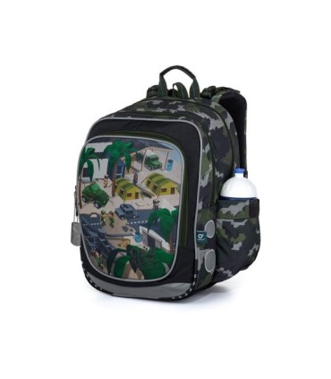 Plecak dwukomorowy dla dziewczynki Topgal ENDY 21016 WOJSKOWY MINECRAFT