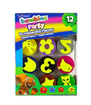 Farby do malowania palcami Bambino dla dziewczynki
