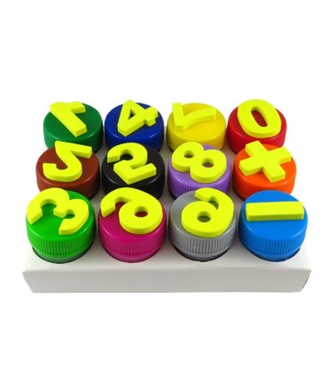 Farby do malowania palcami Bambino CYFERKI 12 szt.