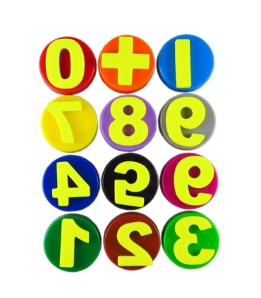 Farby do malowania palcami Bambino CYFERKI 12 szt.