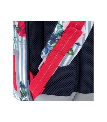 Plecak dwukomorowy dla dziewczynki Topgal MIRA 21008 G KWIATY I PASKI