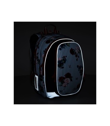 Plecak dwukomorowy dla dziewczynki Topgal MIRA 21008 G KWIATY I PASKI