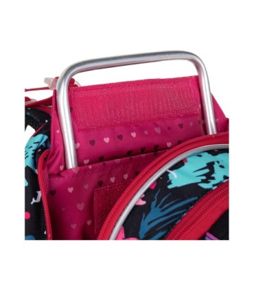 Plecak trzykomorowy dla dziewczynki Topgal COCO 21006 G KWIATY