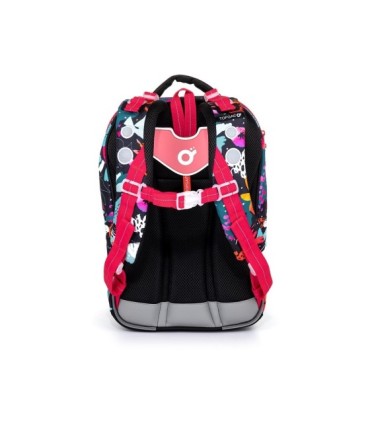 Plecak trzykomorowy dla dziewczynki Topgal COCO 21006 G KWIATY