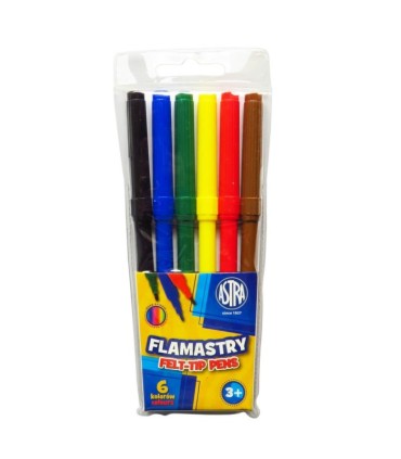Flamastry Astra 6 kolorów