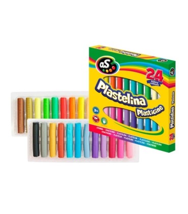 Zestaw plastelina Astra 36 kolorów w tym plastelina z brokatem