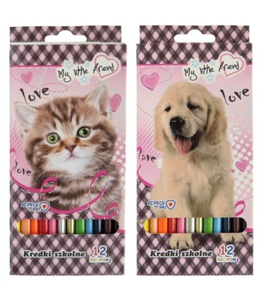 Kredki ołówkowe My Little Friend 12 kolorów St.Majewski