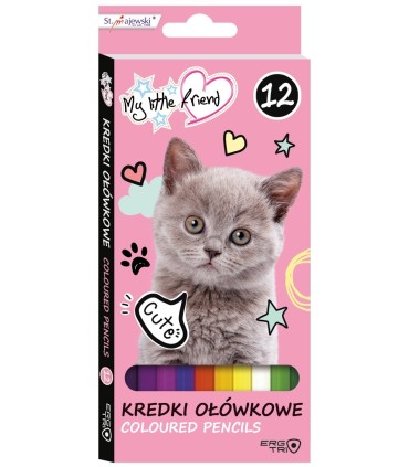 Kredki ołówkowe My Little Friend 12 kolorów St.Majewski