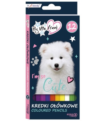 Kredki ołówkowe My Little Friend 12 kolorów St.Majewski