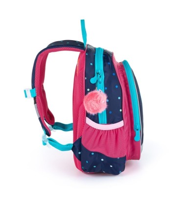 Plecak przedszkolny dla dziewczynki Topgal SISI 21023 G + puchata przywieszka