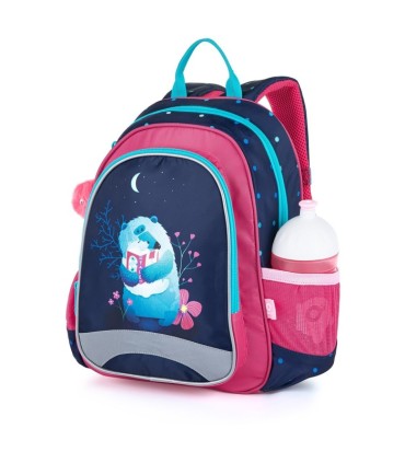 Plecak przedszkolny dla dziewczynki Topgal SISI 21023 G + puchata przywieszka