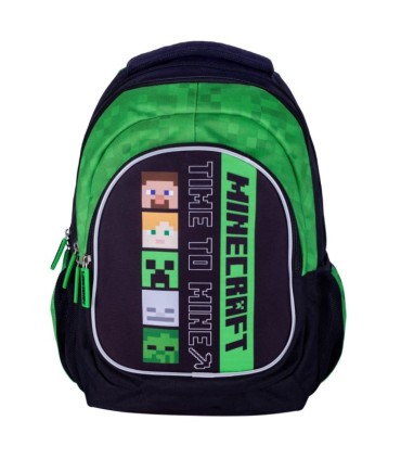 Plecak szkolny trzykomorowy Astra Minecraft Alex & Steven