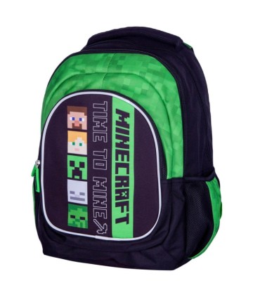 Plecak szkolny trzykomorowy Astra Minecraft Alex & Steven