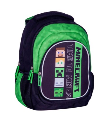 Plecak szkolny trzykomorowy Astra Minecraft Alex & Steven