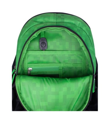 Plecak szkolny trzykomorowy Astra Minecraft Alex & Steven