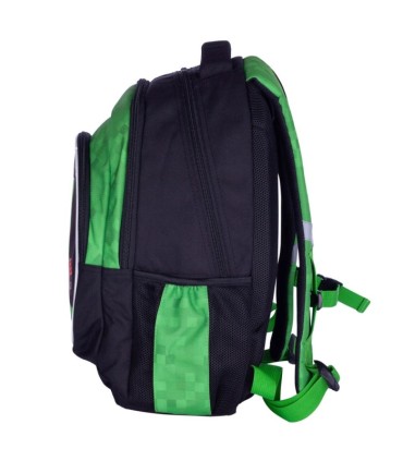 Plecak szkolny trzykomorowy Astra Minecraft Time to Mine