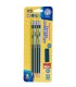 Ołówki grafitowe HB 4szt + nakładka + temperówka Astra