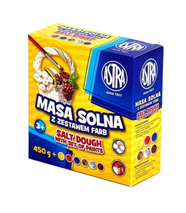 Masa solna + farby 6 kolorów ASTRA