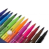 Pisaki dwustronne pędzelkowe KIDEA - 12 kolorów