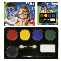 Farbki do malowania twarzy KIDEA - 6 kolorów