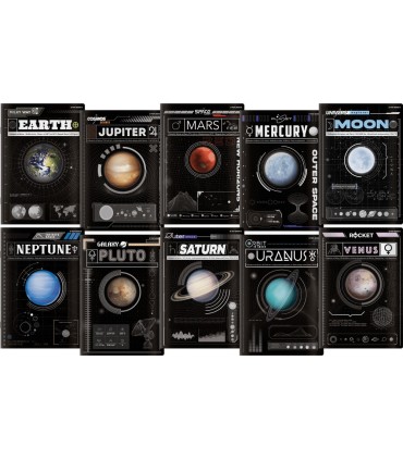 10 x ZESZYT TOP 2000 MŁODY NAUKOWIEC A5 60 KARTEK, 120 STRON KRATKA Z MARGINESEM