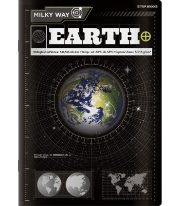 10 x ZESZYT TOP 2000 MŁODY NAUKOWIEC A5 60 KARTEK, 120 STRON KRATKA Z MARGINESEM