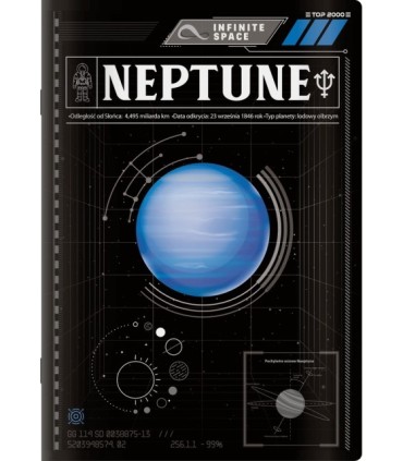 10 x ZESZYT TOP 2000 MŁODY NAUKOWIEC A5 60 KARTEK, 120 STRON KRATKA Z MARGINESEM