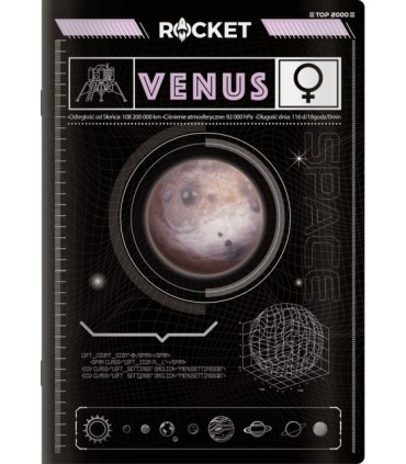 10 x ZESZYT TOP 2000 MŁODY NAUKOWIEC A5 60 KARTEK, 120 STRON KRATKA Z MARGINESEM