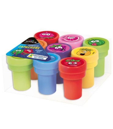 Zapachowe stempelki / pieczątki ozdobne owoce KIDEA - 9 szt