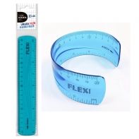Linijka elastyczna FLEXI niebieska 20 cm KIDEA