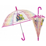 Parasolka dziecięca lekka przezroczysta Perletti RAINBOW HIGH 