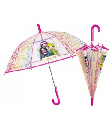 Parasolka dziecięca lekka przezroczysta Perletti  RAINBOW HIGH 