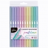 Pisaki dwustronne pastelowe brush KIDEA - 12 kolorów