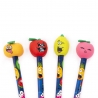 Ołówki grafitowe HB z owocowymi pachnącymi gumkami owocami - 4 sztuk