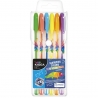 Żelowe długopisy zapachowe KIDEA - 6 fluorescencyjnych kolorów