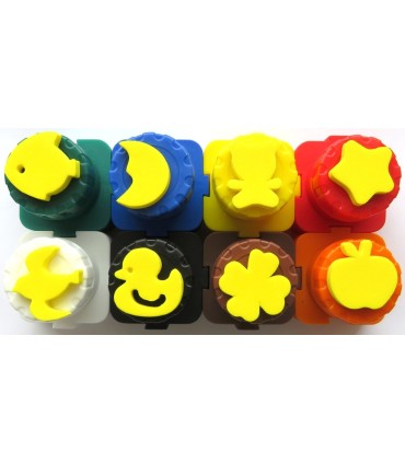 Farby do malowania palcami ze stempelkami Kidea