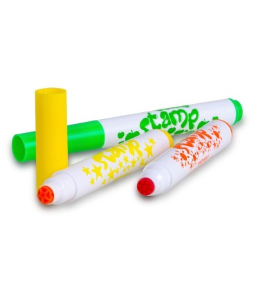Flamastry ze stempelkami grube Jumbo Colorino 10 kolorów